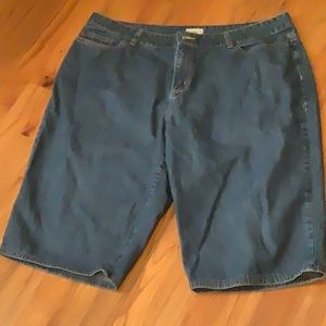 L L Bean denim Bermuda shorts